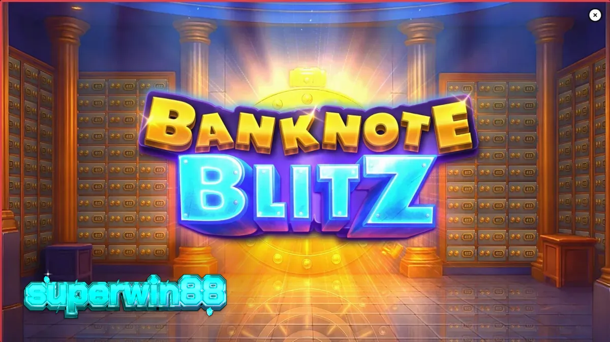 Tampilan visual brankas mewah dalam permainan slot Banknote Blitz